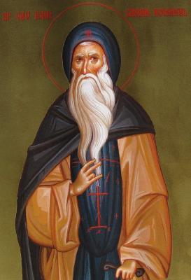 icone roumaine traditionnelle de saint Jean Cassien
