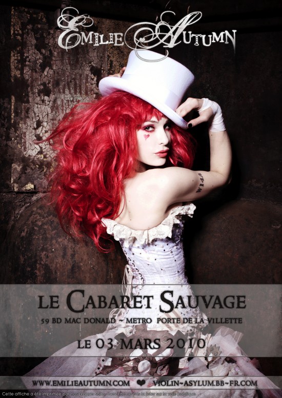 [Concert] Emilie Autumn à Paris - Steampunk-fr.com